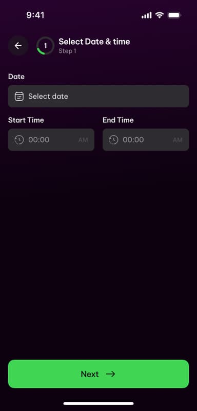 Datum picker