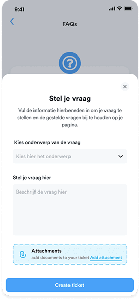 FAQ en vragen stellen