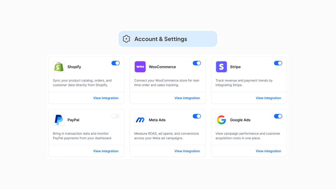 Account instellingen