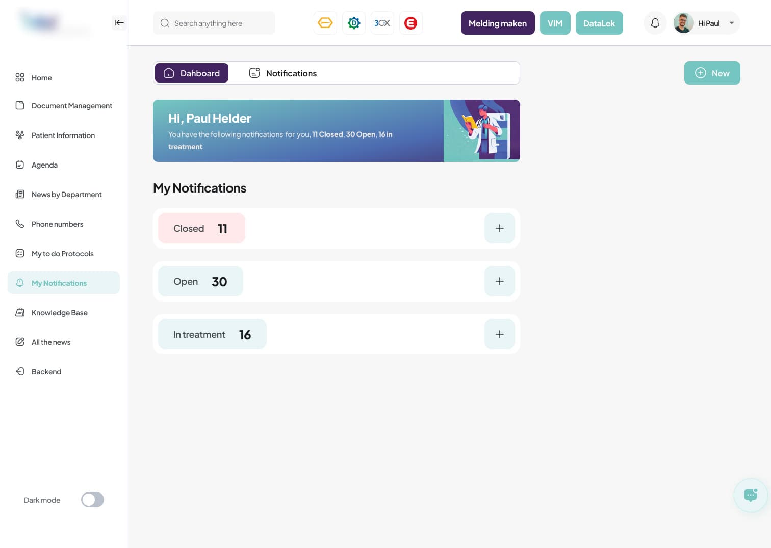 Notificaties en meldingen overzicht