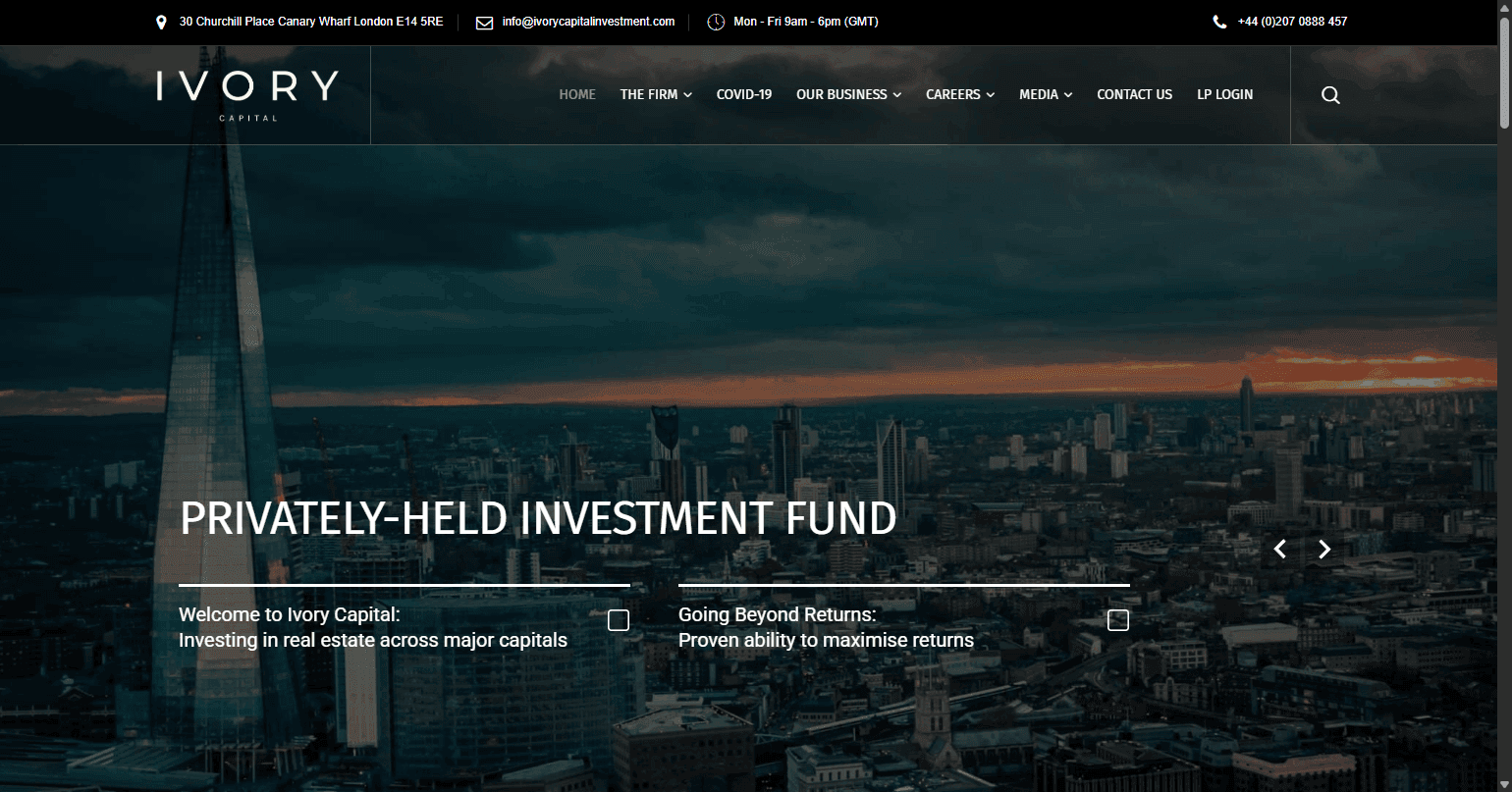 Voorbeeld van een website gemaakt door DSTRCT Solutions 1